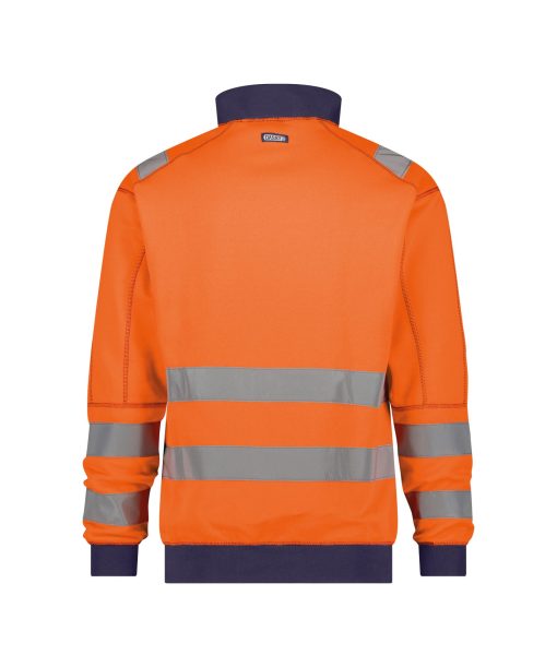 Dassy Denver fluo narancs-sötétkék jól láthatósági pulóver - Image 2