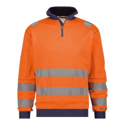 Dassy Denver fluo narancs-sötétkék jól láthatósági pulóver