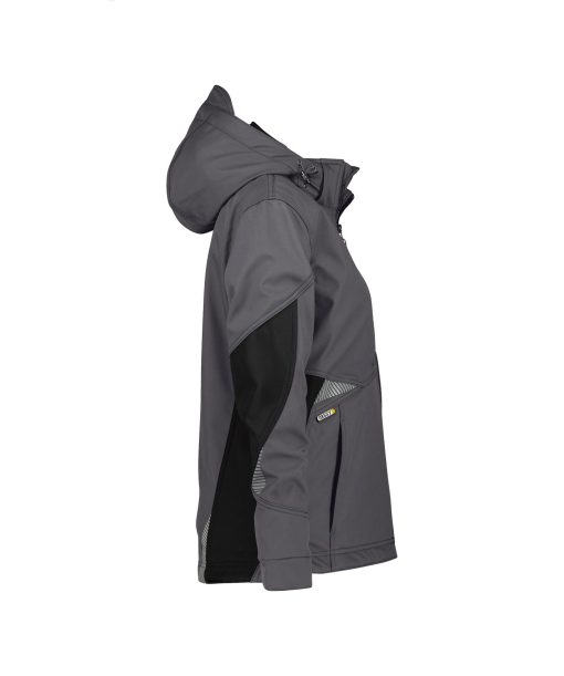 Dassy Gravity antracit szürke-fekete női softshell kabát - Image 3