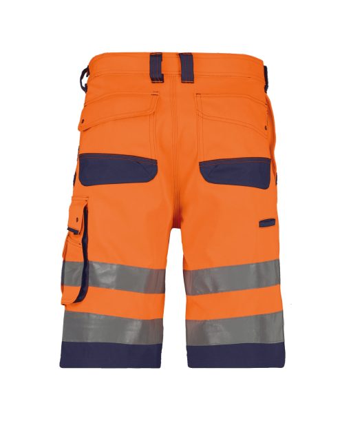Dassy Lucca fluo narancs-sötétkék jól láthatósági munka rövidnadrág - Image 2