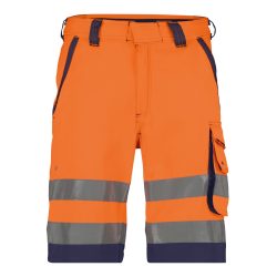 Dassy Lucca fluo narancs-sötétkék jól láthatósági munka rövidnadrág