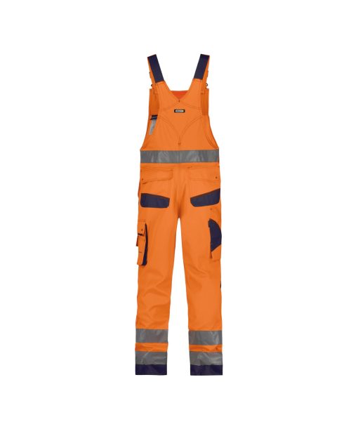 Dassy Malmedy fluo narancs-sötétkék jól láthatósági kertész munkanadrág - Image 2