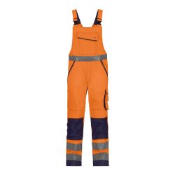 Dassy Malmedy fluo narancs-sötétkék jól láthatósági kertész munkanadrág
