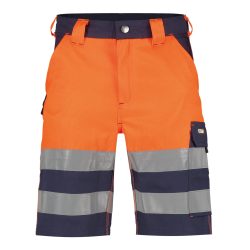 Dassy Venna sötétkék-fluo narancs jól láthatósági munka rövidnadrág
