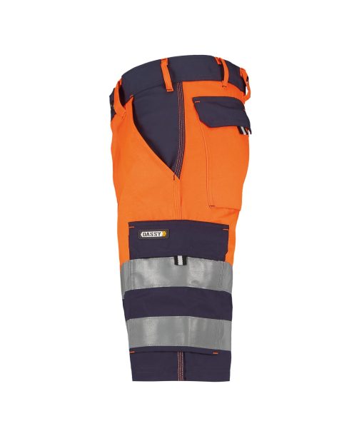 Dassy Venna sötétkék-fluo narancs jól láthatósági munka rövidnadrág - Image 3