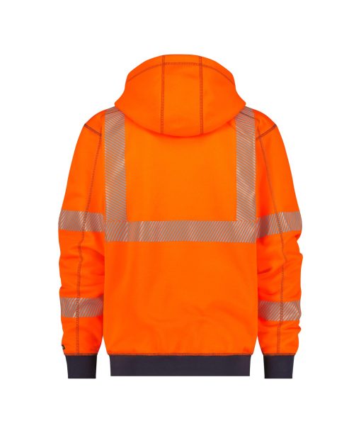 Dassy Evans fluo narancs-sötétkék jól láthatósági munkapulóver - Image 2