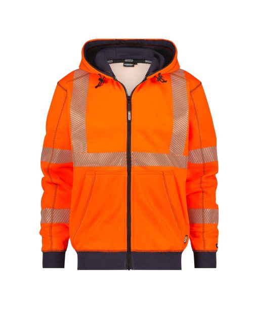 Dassy Evans fluo narancs-sötétkék jól láthatósági munkapulóver