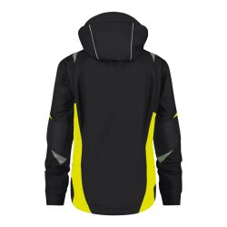 Alternative view of Dassy Kalama fekete-fluo sárga softshell munkakabát