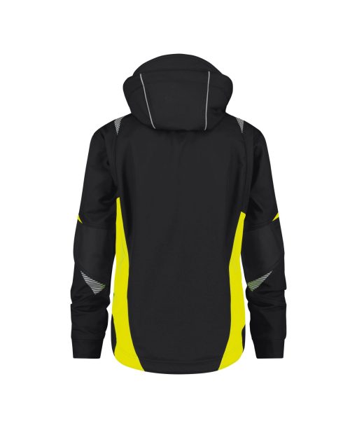 Dassy Kalama fekete-fluo sárga softshell munkakabát - Image 2