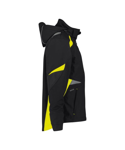 Dassy Kalama fekete-fluo sárga softshell munkakabát - Image 3