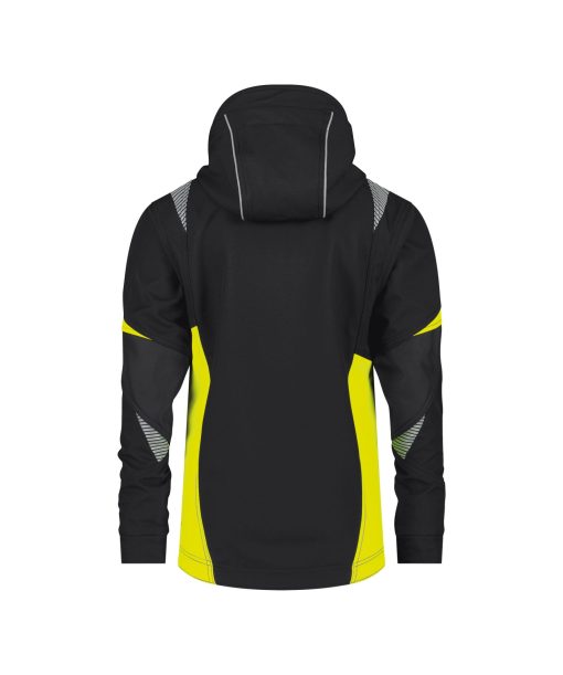 Dassy Kalama fekete-fluo sárga női softshell munkakabát - Image 2