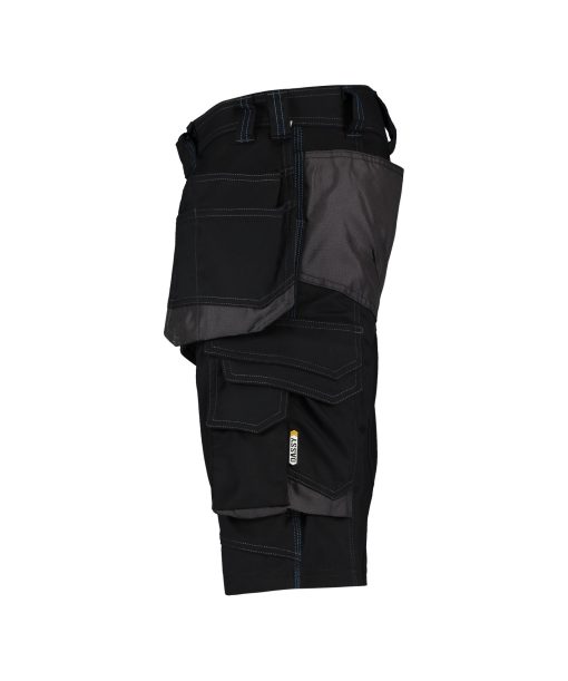 Dassy Bionic fekete-antracit szürke munka rövidnadrág - Image 3