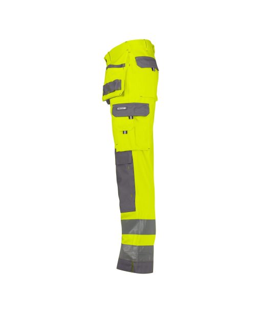 Dassy Glasgow fluo sárga-szürke jól láthatósági derekas munkanadrág - Image 3