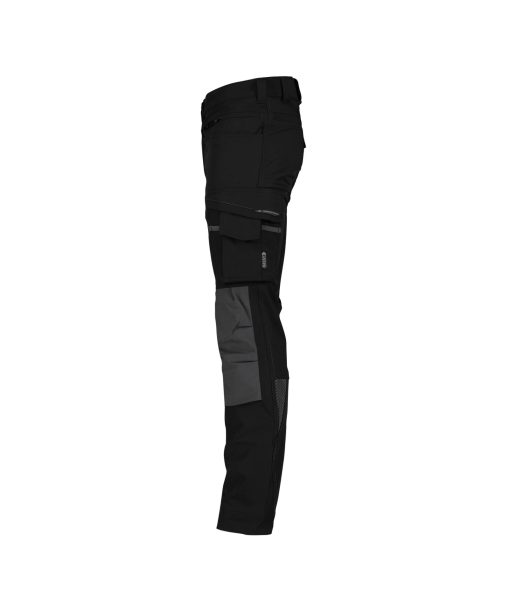 Dassy Impax Stretch Superflex fekete-antracit szürke derekas munkanadrág - Image 3