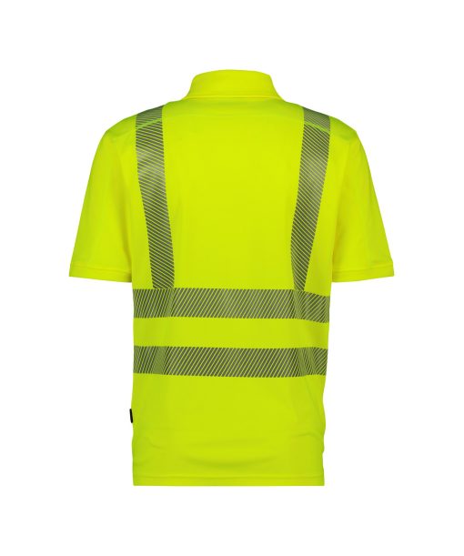 Dassy Brandon fluoreszkáló sárga jól láthatósági galléros póló - Image 2