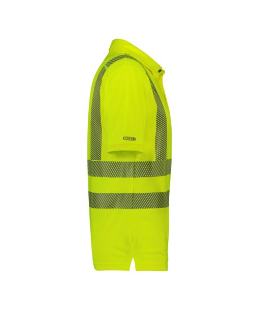 Dassy Brandon fluoreszkáló sárga jól láthatósági galléros póló - Image 3