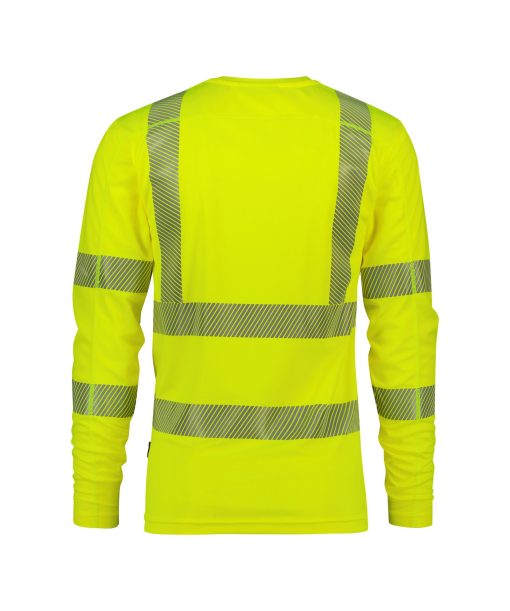 Dassy Carterville fluoreszkáló sárga jól láthatósági hosszú ujjú póló - Image 2