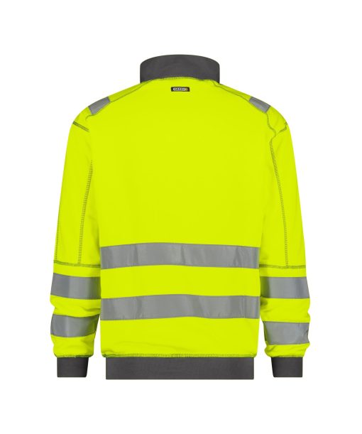 Dassy Denver fluo sárga-szürke jól láthatósági pulóver - Image 2