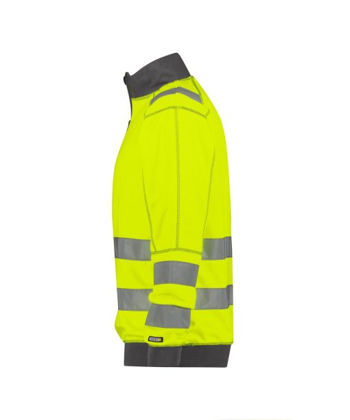 Dassy Denver fluo sárga-szürke jól láthatósági pulóver - Image 3
