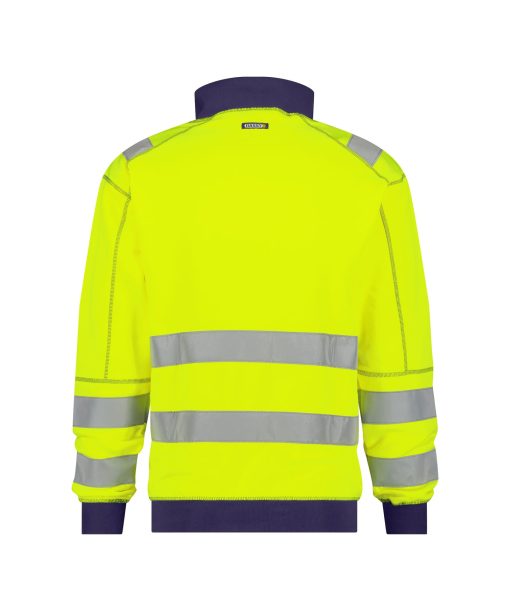 Dassy Denver fluo sárga-sötétkék jól láthatósági pulóver - Image 2