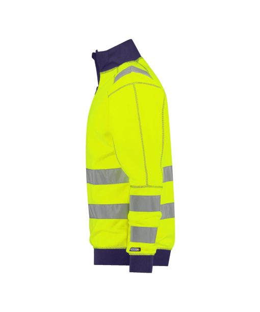 Dassy Denver fluo sárga-sötétkék jól láthatósági pulóver - Image 3