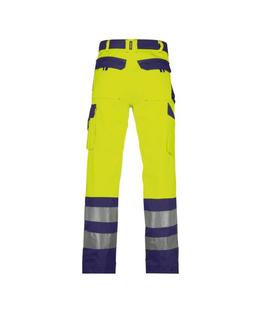 Dassy Lancaster fluo sárga-sötétkék jól láthatósági derekas munkanadrág - Image 2