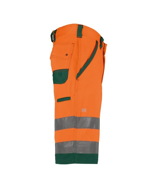 Dassy Lucca fluo narancs-zöld jól láthatósági munka rövidnadrág - Image 3