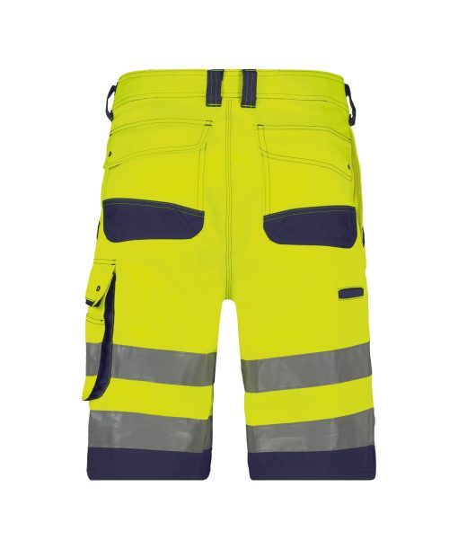 Dassy Lucca fluo sárga-sötétkék jól láthatósági munka rövidnadrág - Image 2