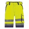 Dassy Lucca fluo sárga-sötétkék jól láthatósági munka rövidnadrág