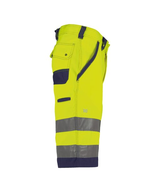 Dassy Lucca fluo sárga-sötétkék jól láthatósági munka rövidnadrág - Image 3