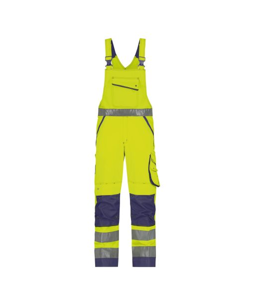 Dassy Malmedy fluo sárga-sötétkék jól láthatósági kertész munkanadrág