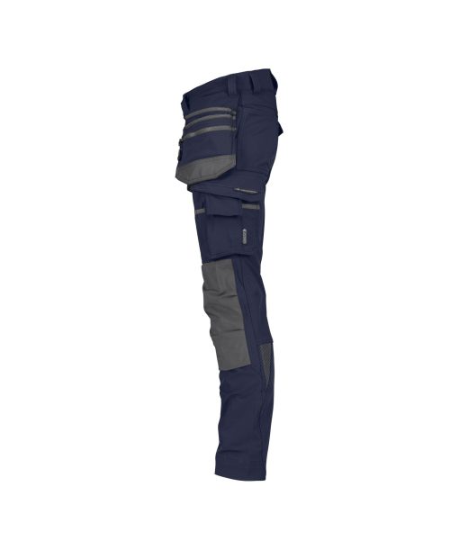 Dassy Matrix Stretch Superflex sötétkék-antracit szürke derekas munkanadrág - Image 3
