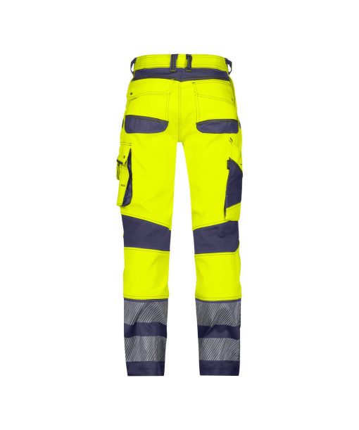 Dassy Minnesota fluo sárga-sötétkék jól láthatósági derekas munkanadrág - Image 2