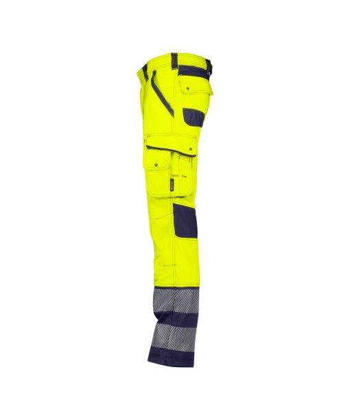 Dassy Minnesota fluo sárga-sötétkék jól láthatósági derekas munkanadrág - Image 3