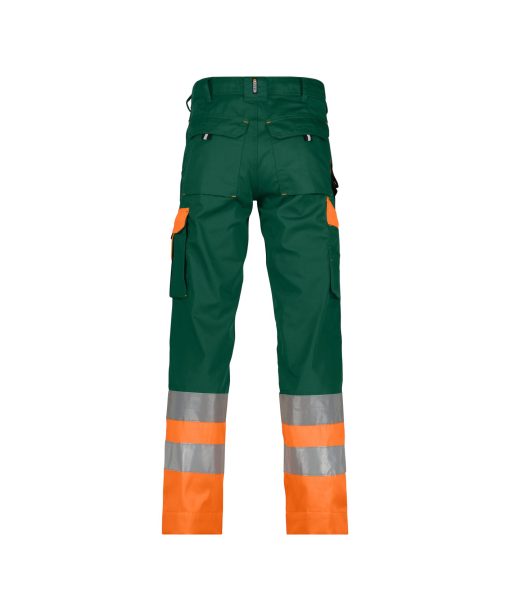 Dassy Omaha zöld-fluo narancs jól láthatósági derekas munkanadrág - Image 2