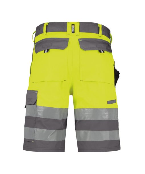 Dassy Venna szürke-fluo sárga jól láthatósági munka rövidnadrág - Image 2