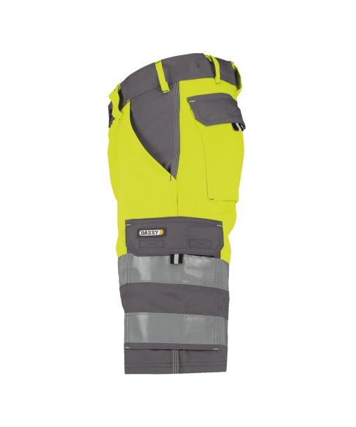 Dassy Venna szürke-fluo sárga jól láthatósági munka rövidnadrág - Image 3