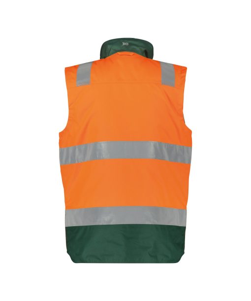 Dassy Bilbao fluo narancs-zöld jól láthatósági mellény - Image 2