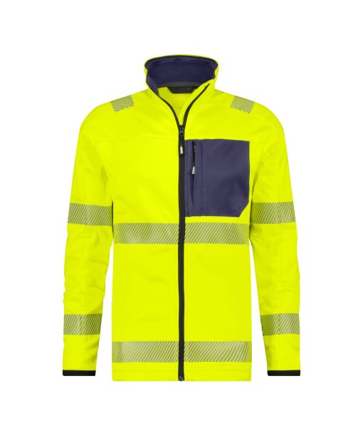 Dassy Camden fluo sárga-sötétkék jól láthatósági munkakabát