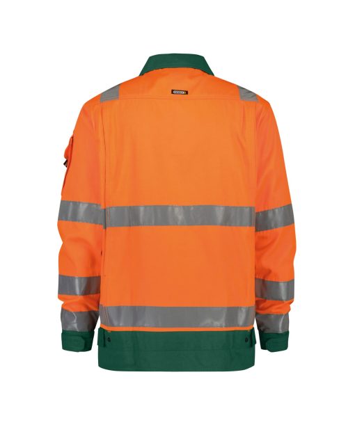 Dassy Dusseldorf fluo narancs-zöld jól láthatósági munkakabát - Image 2