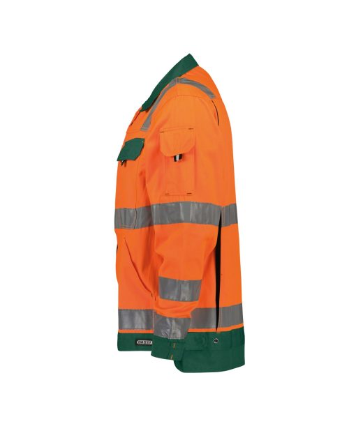 Dassy Dusseldorf fluo narancs-zöld jól láthatósági munkakabát - Image 3