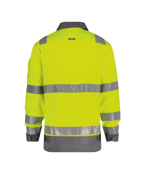 Dassy Dusseldorf fluo sárga-szürke jól láthatósági munkakabát - Image 2