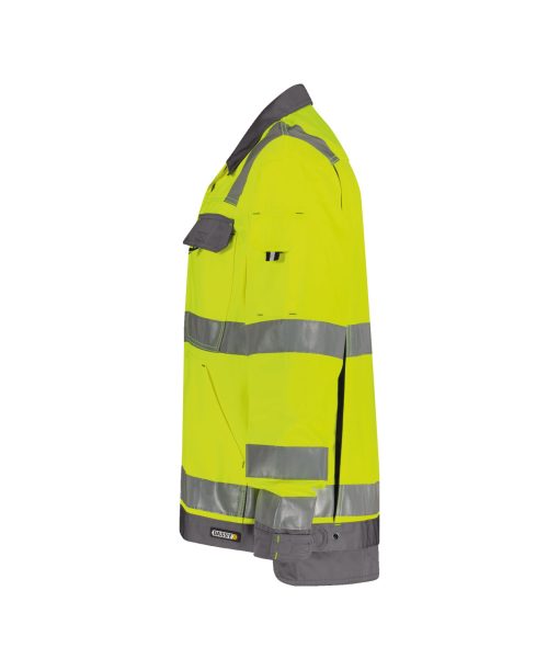 Dassy Dusseldorf fluo sárga-szürke jól láthatósági munkakabát - Image 3