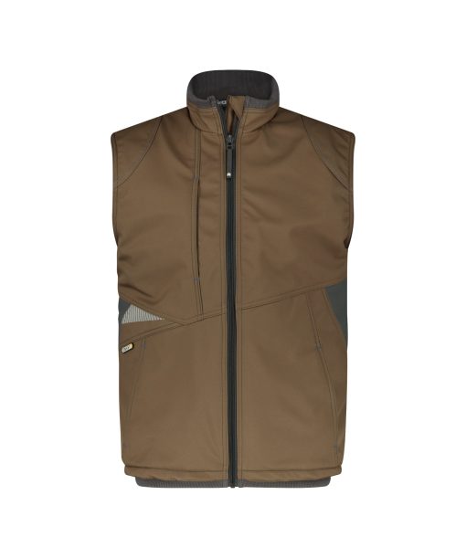 Dassy Fusion barna-antracit szürke softshell mellény