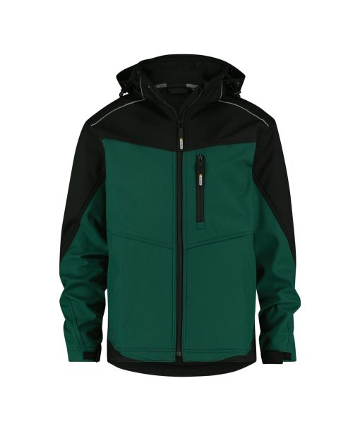 Dassy Jakarta zöld-fekete softshell kabát