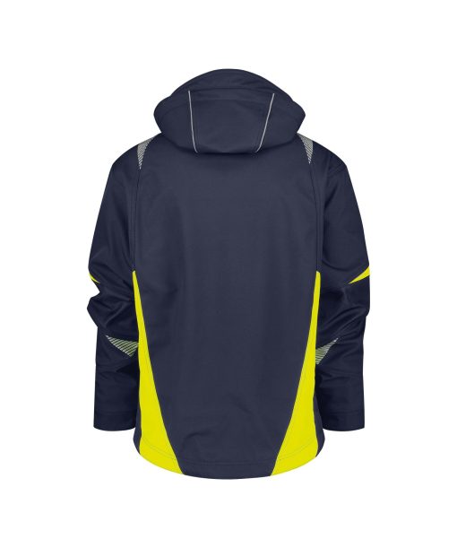 Dassy Kalama sötétkék-fluo sárga softshell munkakabát - Image 2