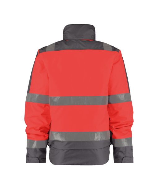 Dassy Lima fluo piros-szürke jól láthatósági téli kabát - Image 2