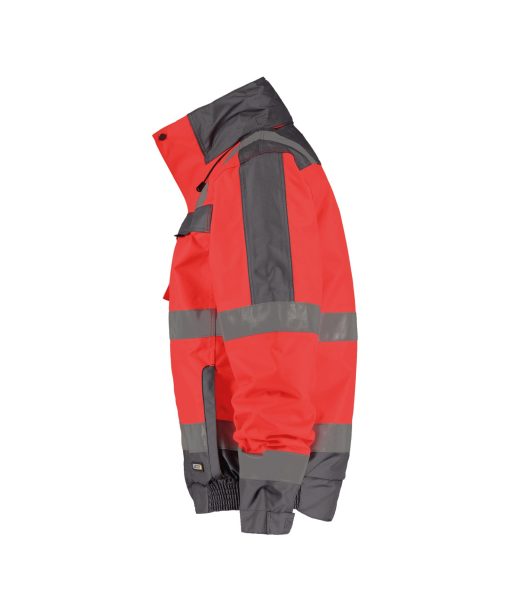 Dassy Lima fluo piros-szürke jól láthatósági téli kabát - Image 3