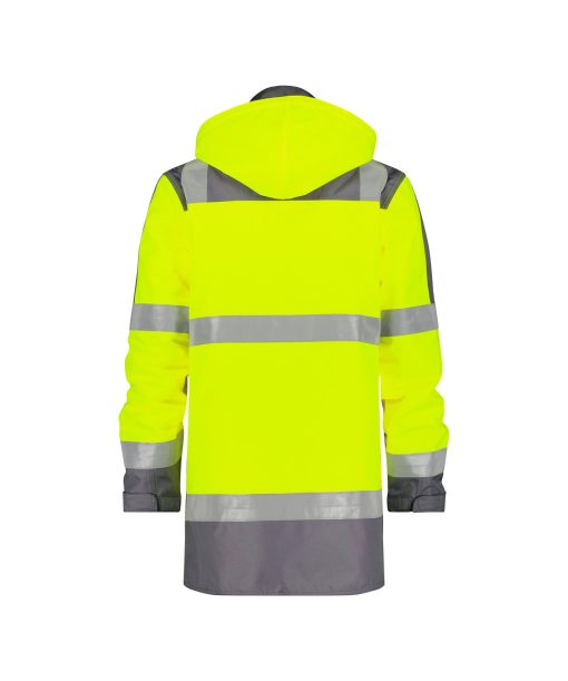 Dassy Limasol fluo sárga-szürke jól láthatósági hosszú kabát - Image 2