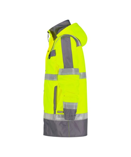 Dassy Limasol fluo sárga-szürke jól láthatósági hosszú kabát - Image 3